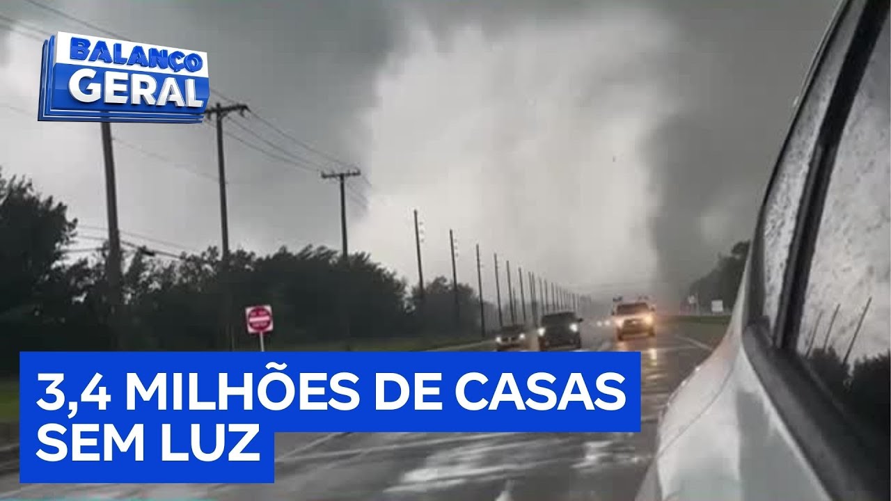 EUA: passagem de furacão Milton provoca destruição na Flórida