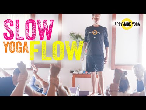 25 min Slow Yoga Flow Yoga For Stress Relief | Happy Jack Yoga