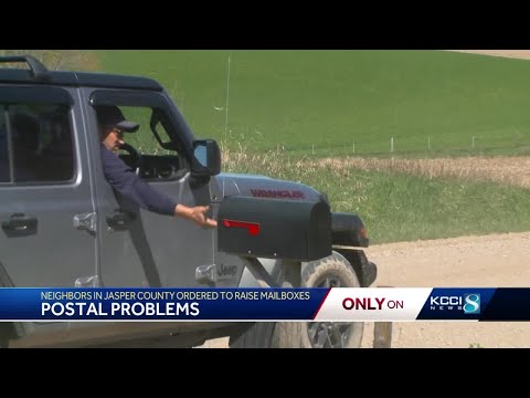 Some central Iowans have to raise rural mailboxes or risk not getting postal delivery