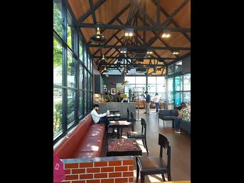 ไปไปกัน นั่งชิลล์ เพลินๆ Cafe Amazon ถ.วิภาวดี ใกล้ ตึก AIS คนเข้าออกตลอด #ดนัยที่ไทยแลนด์