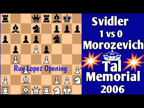 Peter Svidler vs Alexander Morozevich || Tal Memorial, 2006 #chess