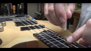 Video thumbnail for Washburn Bass Guitar CB-M14... Basic set-up and neck shimming by Manotick StringWorks