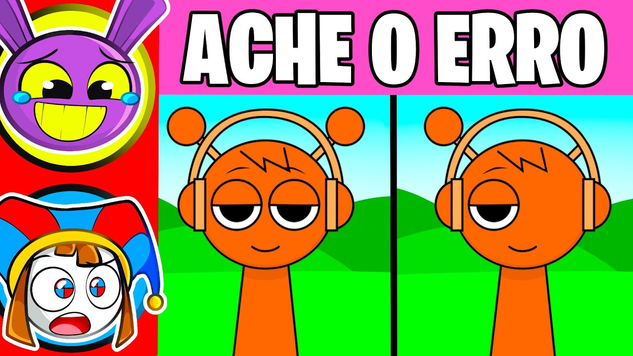 Jax e Pomni no ACHE OS 7 ERROS dos SPRUNKIS