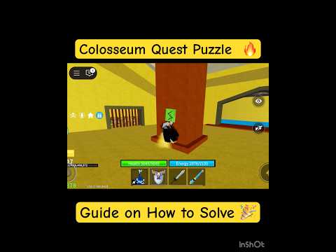How to solve Colosseum Quest Puzzle 🔥Blox Fruits | Roblox #bloxfruits #roblox #colloseum #quest