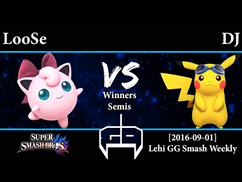 [2016-09-01] Wii U - Loose (Jigglypuff) vs DJ (Pikachu, Luigi) WS
