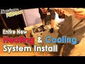 HEATING AND COOLING - A New FORCED AIR FURNACE From Start To Finish