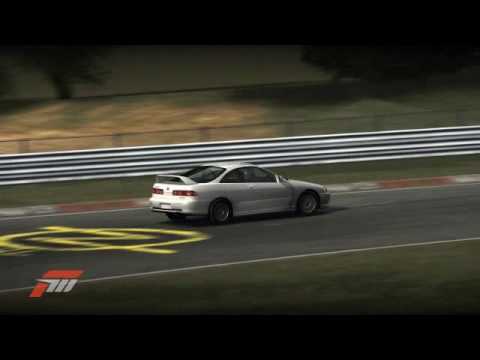 Forza 3 Honda DC2 Vs Civic B18c Battle at Nurburgring
