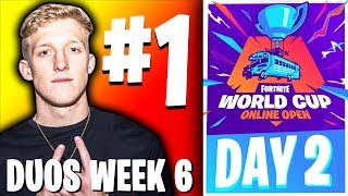 🔴LIVE: FORTNITE WORLD CUP FINALS - WEEK 6 DAY 2 (DUOS)