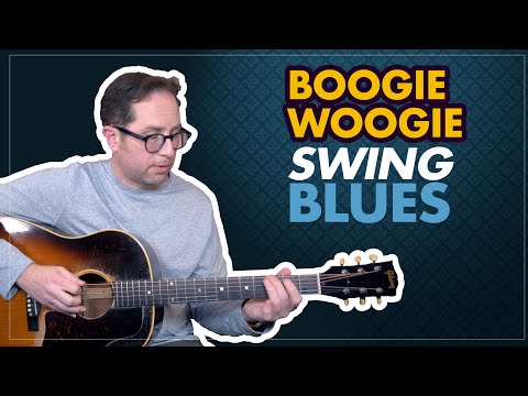 Boogie Woogie, Swing blues by yourself on guitar. Boogie Woogie guitar lesson - EP454