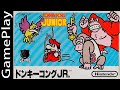 Donkey Kong Jr Famicom NES Gameplay Longplay