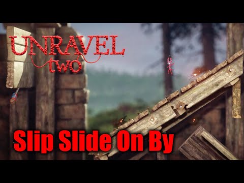 Unravel Two - Challenge 9 - Slip Slide On By - Bonus Level - Little Frogs Challenge Area