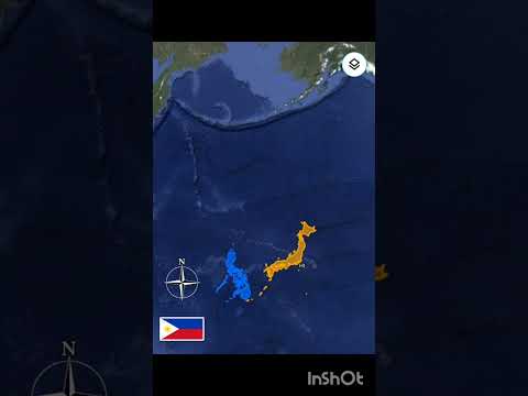 size comparison japan 🗾 🆚 Philippine 🇵🇭/#map   #geography #world  #viralshorts #subscribe to like ❤️