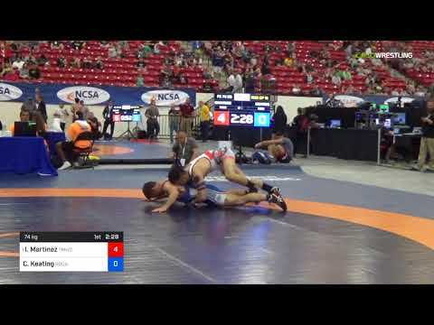 2018 Marine Corps US Open/Senior Men's Freestyle 74 Rnd Of 16 - Isaiah Martinez (TMWC) Vs. Connor