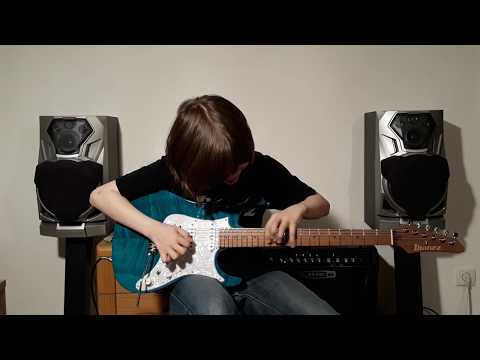 Dustin Tomsen 13 yr old - Testing Ibanez AZ2204F-TAB