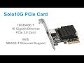 Sonnet Solo10G PCIe Card Quick Product Overview