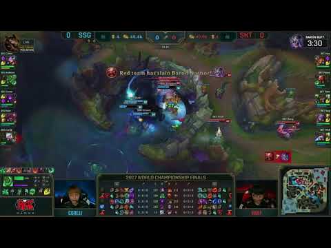 SKT Peanut - INSANE BARON STEAL! (SSG vs SKT Worlds 2017 Highlight)