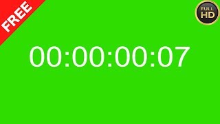 TIMECODE 5 Min Green Screen Effect►Timer Green S