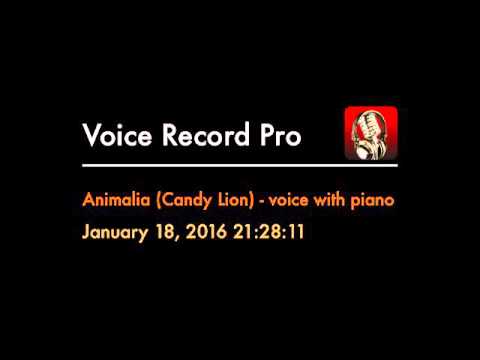 Animalia (Candy Lion) - voice with piano