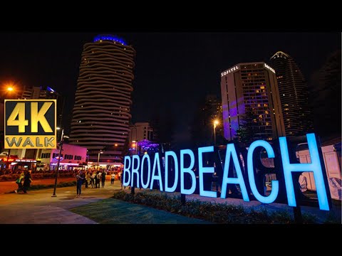 Broadbeach Gold Coast Australia - 4k Walk Tour 🏖️