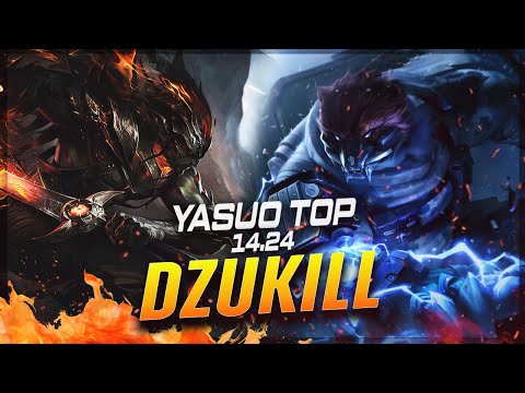 Dzukill - Yasuo vs Volibear TOP Patch 14.24 - Yasuo Gameplay