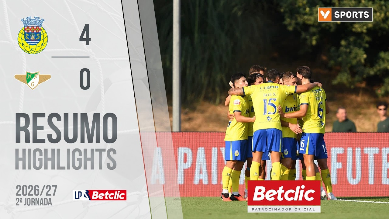 Resumo: Arouca 4-0 Moreirense (Liga 26/27 #2)