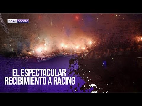 El espectacular recibimiento a Racing vs Flamengo