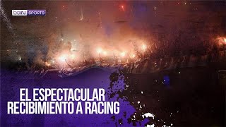 El espectacular recibimiento a Racing vs Flamengo