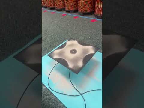 Chladni plates turn sound into art!!! #shorts