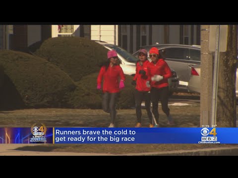 Boston Marathon Runners Brave The Cold For Training