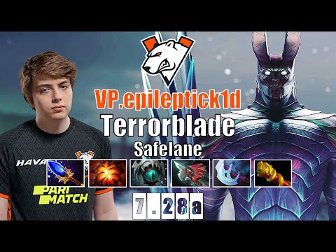 Terrorblade Safelane | VP.epileptick1d | 11K MMR PRO TERRORBLADE | 7.28a Gameplay Highlights