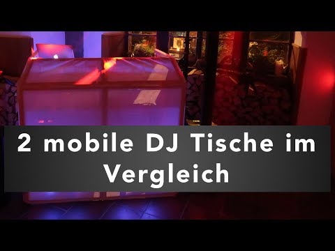 2 mobile DJ tables compared