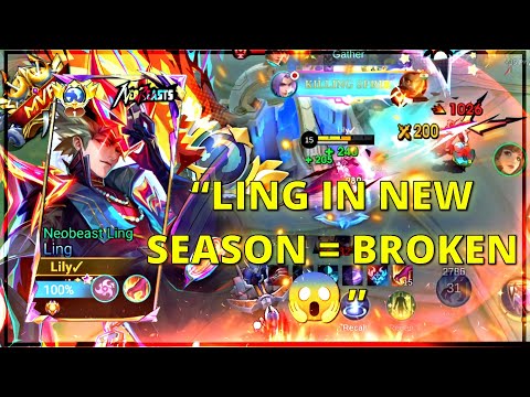 ⚔️ “LING is UNSTOPPABLE in New Season 🔥 | Ling Broken Gameplay MLBB”