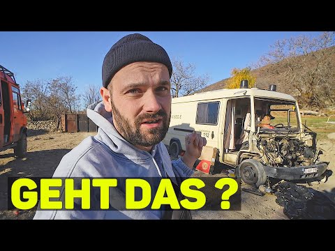 Wir kaufen einen (HALBEN) Mercedes Bus in Georgien.