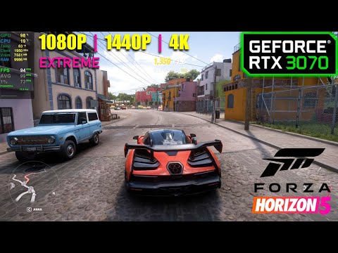 RTX 3070 | Forza Horizon 5 — 1080p, 1440p, 4K — экстремальные настройки