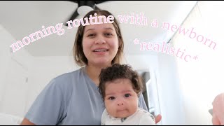 REALISTIC MORNING ROUTINE WITH A NEWBORN│SAHM