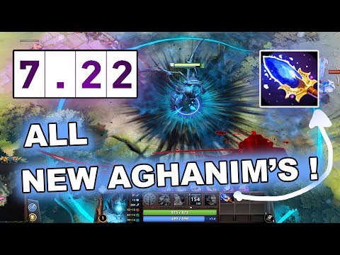 Dota 2 NEW 7.22 PATCH - ALL AGHANIM'S SCEPTERS!
