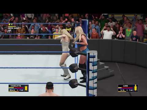 WWE 2K18 Mixed Match Challenge Charlotte Flair vs Lana