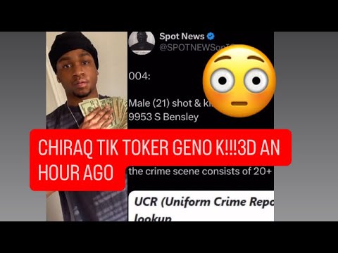 Genonumbanine Tiktoker ki!!3d on 99th Bensley 2nd time sh0t 20 shells & Mass shootin on 59th Ashland