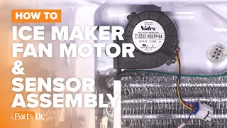 How to Replace Ice Maker Fan Motor & Sensor Assembly Part # WR60X10342 on Your GE Refrigerator