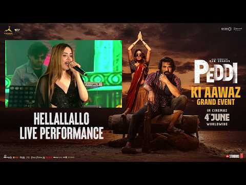 Hellallallo Song Performance | #PEDDIKiAawaz Grand Event | Ram Charan | Buchi Babu | Janhvi Kapoor