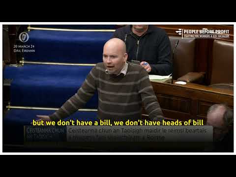 Still no Legislation on Apartment Defects #NotOurFault - 20/03/24 [Paul Murphy TD]