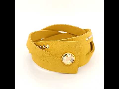 Браслет Spark из Алькантара со Swarovski Mix Braid BMIX1W3DYMS - фото 1 - id-p1481190076