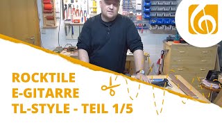 Video thumbnail for Rocktile E-Gitarren Bausatz TL-Style Teil 1 Unboxing und Werkzeug by Musikhaus Kirstein