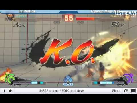 EVO 2011 SSF4 AE Top 32 - Infiltration (Akuma) vs Mago (Fei)