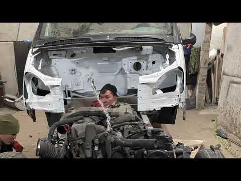 Собираем газель с нуля. На раму 66. Мотор дизельный ОМ 662