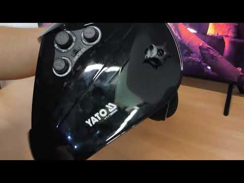 Щиток електрозварювальника YATO серія WIDEVIEW з автозатемнювальнимним фільтром 133х 114 мм [6/36]