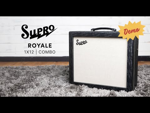 Supro 1933R Royale 50W 2x12 Inch Tube Combo Amp with Tube-buffered Effects Loop (Black Scandia)