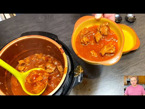 Pressure King Pro - Hungarian goulash from James Martin recipe in pressure cooker