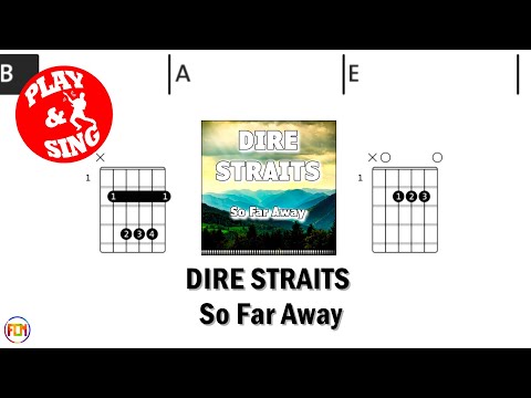 DIRE STRAITS - So Far Away | Scrolling Guitar Chords & Lyrics