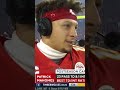 Patrick Mahomes shows respect to Josh Allen after INSANE OT THRILLER ? #shorts